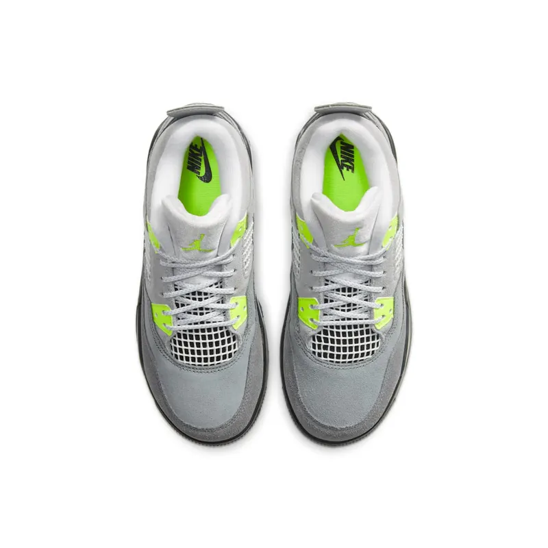 Jordan 4 Retro SE 95 Neon (PS) Cool Grey/Volt-Wolf Grey-Anthracite (CT5344-007)