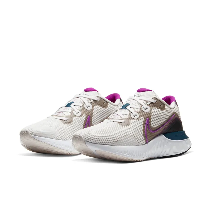 Nike Renew Run Platinum Tint (W) Platinum Tint/White-Black-Vivid Purple (CK6360-002)