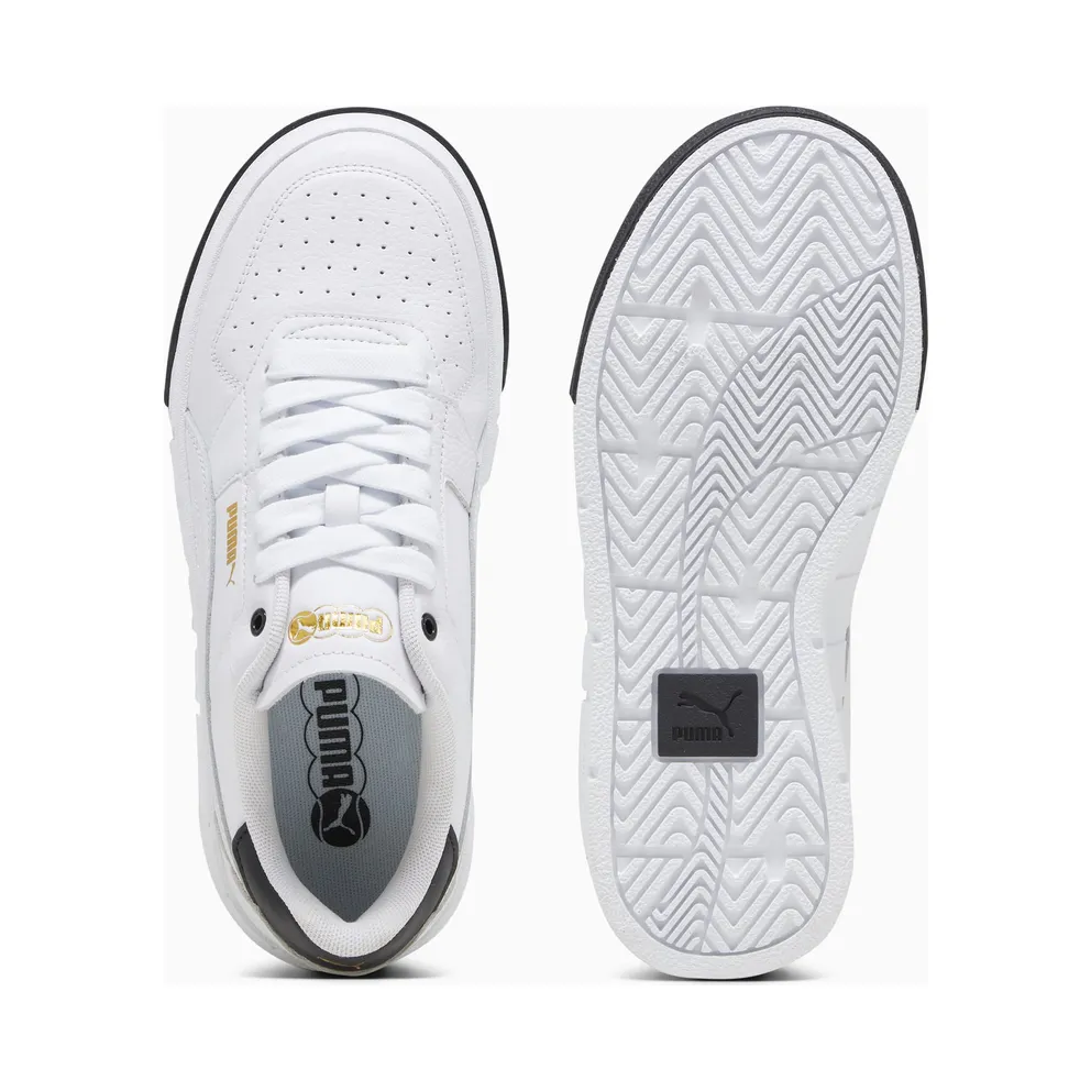 Puma Cali Court leren damessneakers White/Black (393802-01)