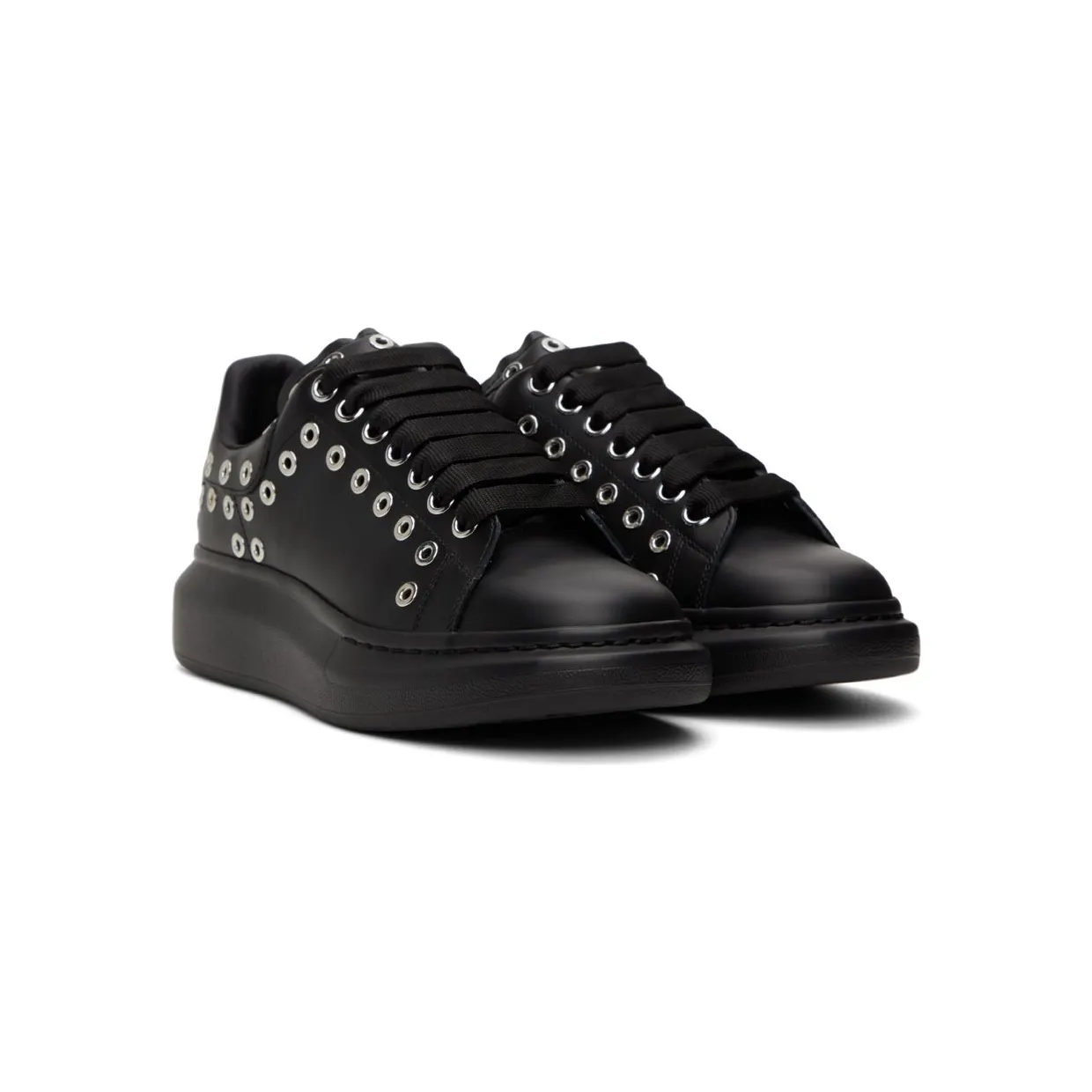 Alexander McQueen Black Larry 1081 BLACK/SILVER (730079WHQYW) (4)
