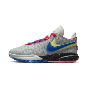 Nike LeBron 20 Nike Lifer “Light Silver / Lemon Chiffon / Hot Punch / Hyper Royal” (DQ8651-002)