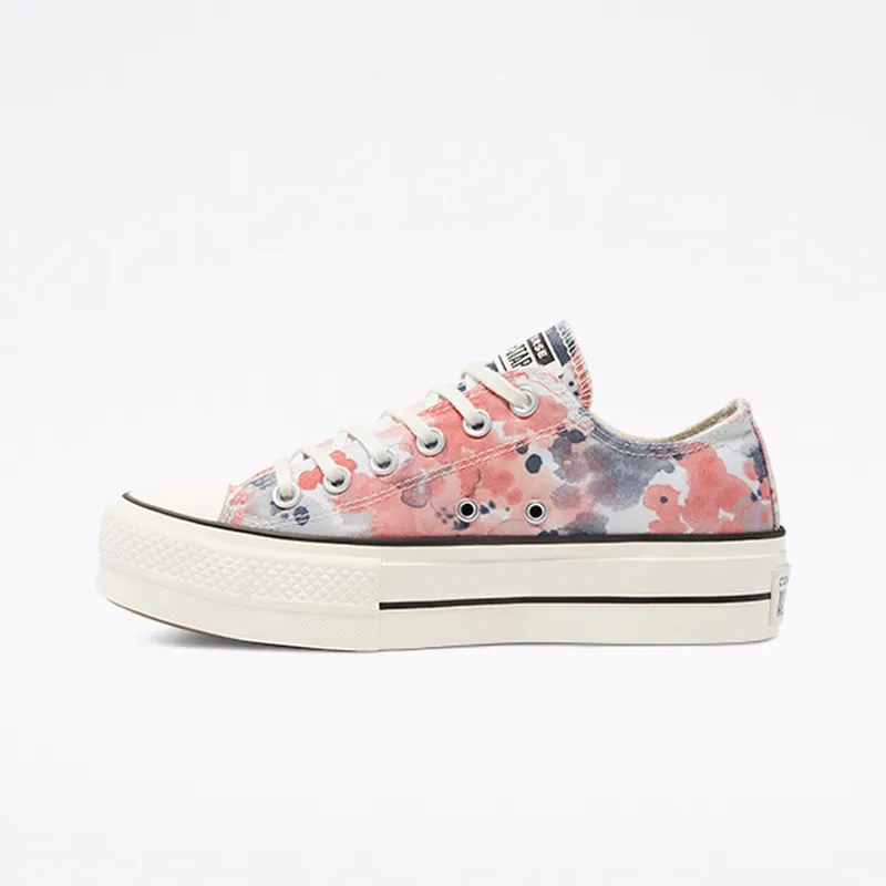 Converse Festival Platform Chuck Taylor All Star Low Top Egret/terracotta Pink/black (570970C)