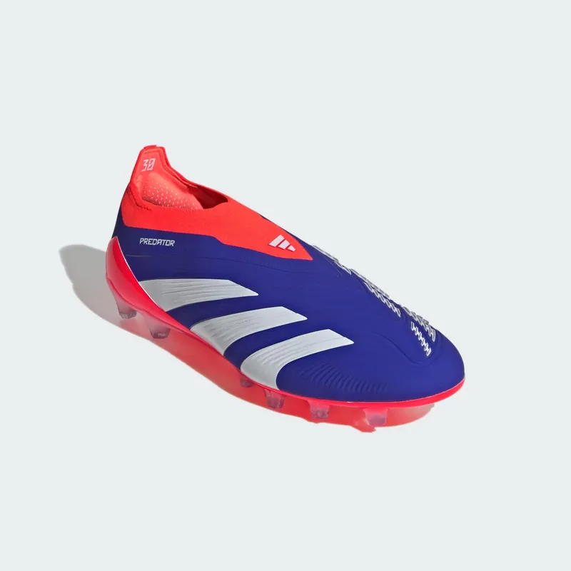 adidas Predator Elite Laceless Artificial Ground Lucid Blue Cloud White Solar Red (IF6430)