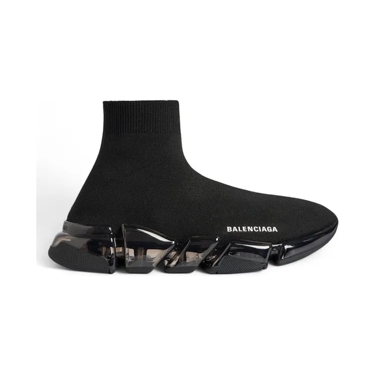 Balenciaga Speed 2.0 Full Clear Sole Recycled Black (617196W2DC41000)