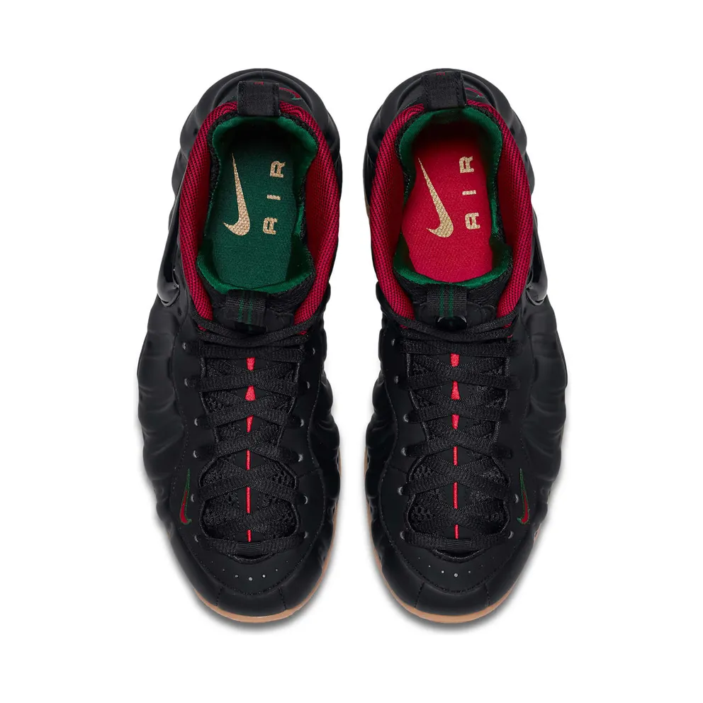 Nike Air Foamposite Pro Gucci Black/Gorge Green-Metallic Gold-Gym Red (624041-004)