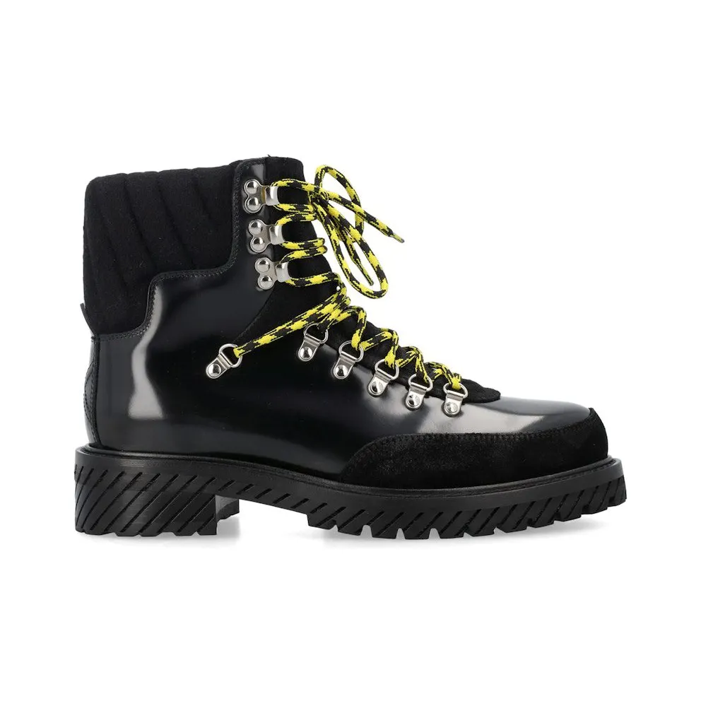 OFF-White Gstaad Lace Up Boot Black (OMID028F23LEA0011010)