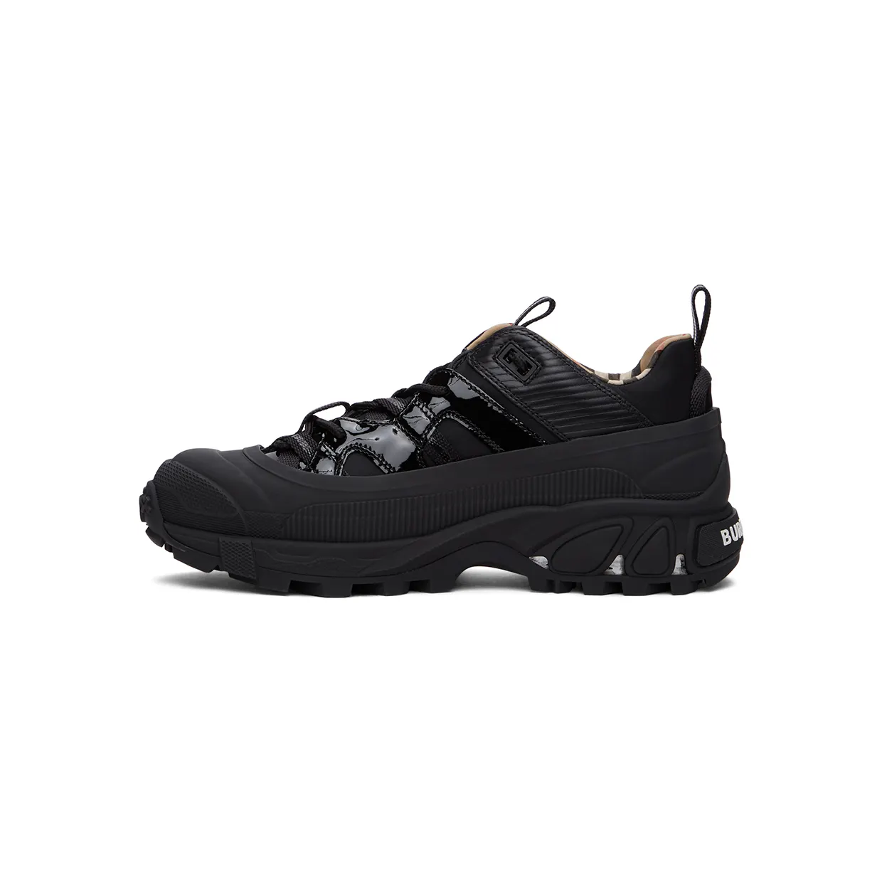 Burberry Black Patent Arthur Sneakers (8035440) (3)
