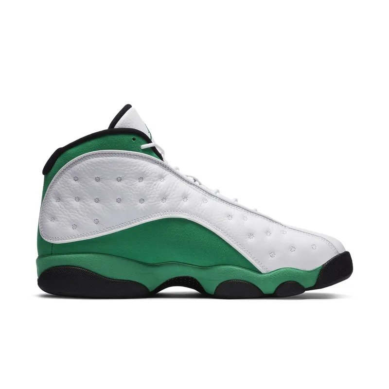 Jordan 13 Retro White Lucky Green White/White-Lucky Green-Black (DB6537-113)