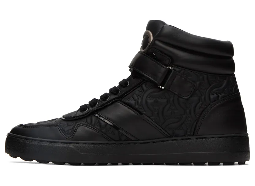 Salvatore Ferragamo Black Noe Sneakers (754083 020856001) (3)