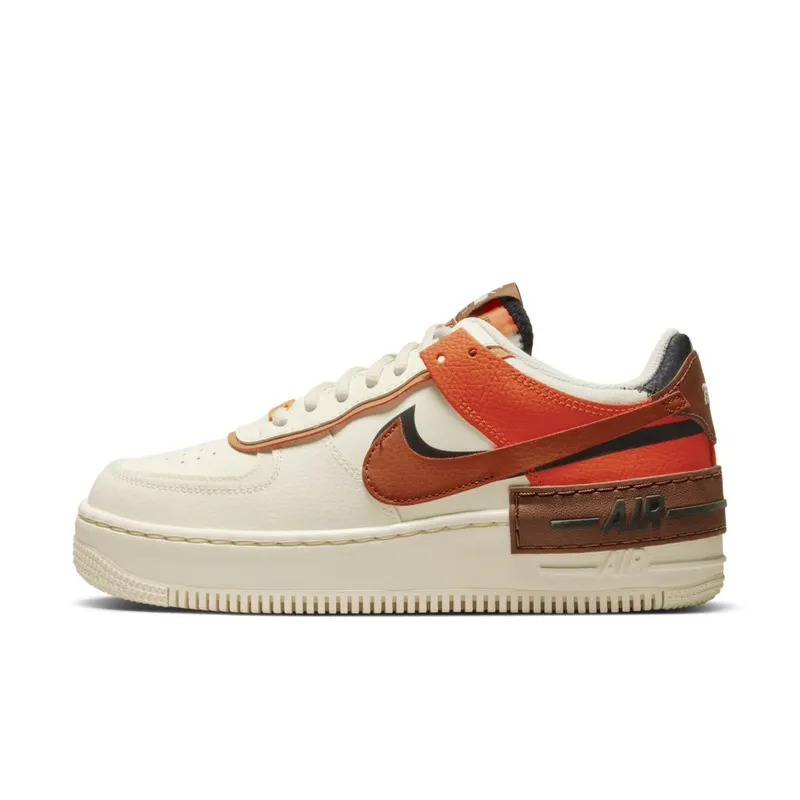 Nike Air Force 1 Low Shadow XLD Pale Ivory Oxen Brown (W) (CI0919-114)