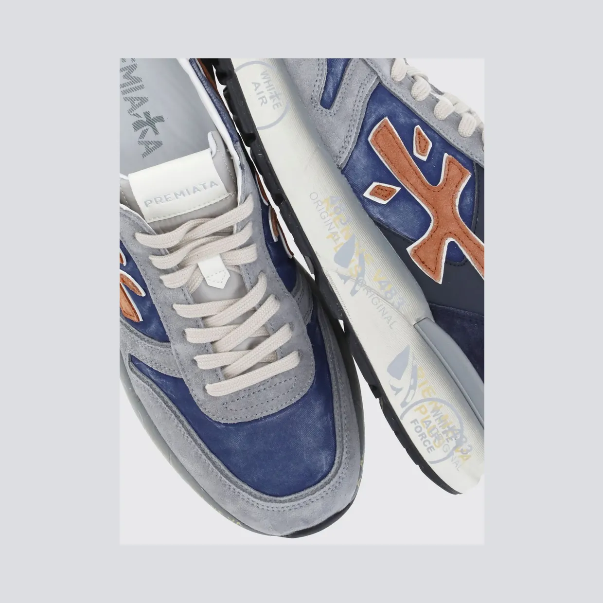 Premiata Mick Suede and Nylon Sneakers Ink (MICK7215N) (5)