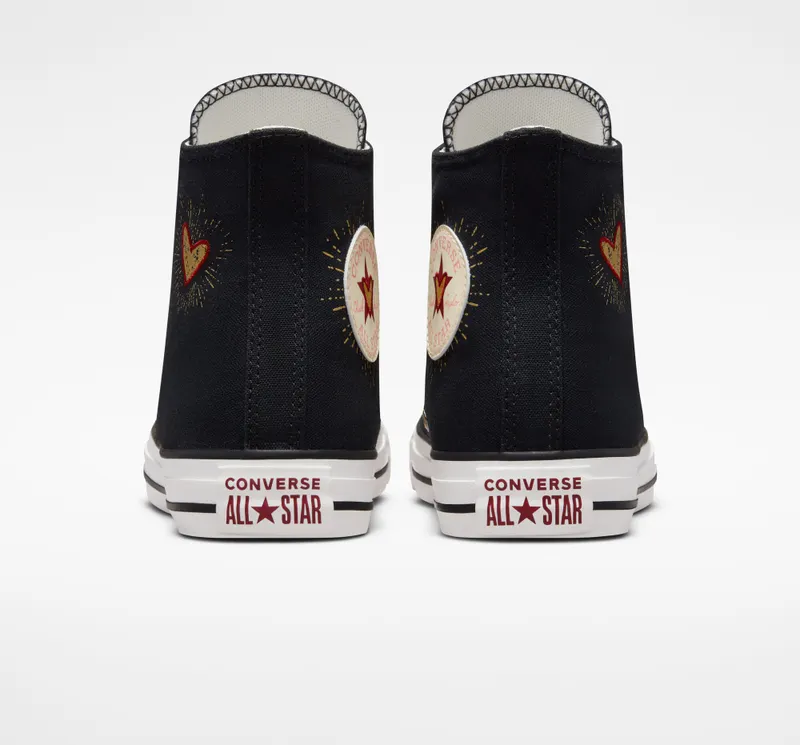 Converse Chuck Taylor All Star Hearts Black/White/back Alley Brick