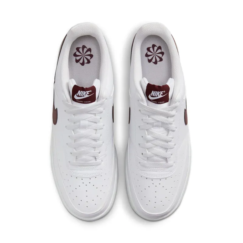 Nike Court Vision Low Next Nature White Burgundy Crush (DH2987-113)