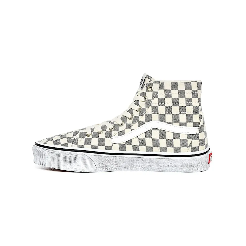 Vans Sk8-Hi Tapered Washed Asphalt True White Checkerboard (VN0A4U16HQE)