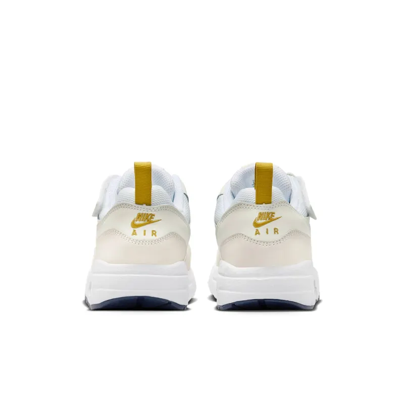 Nike Air Max 1 EasyOn PS “White Bronzine Midnight Navy Light Orewood Brown” (DZ3308-103)