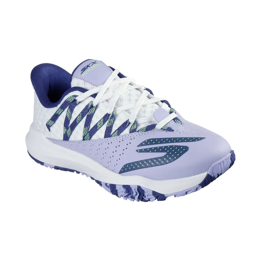 Skechers Relaxed Fit: Viper Court Rally Sneaker White/Purper