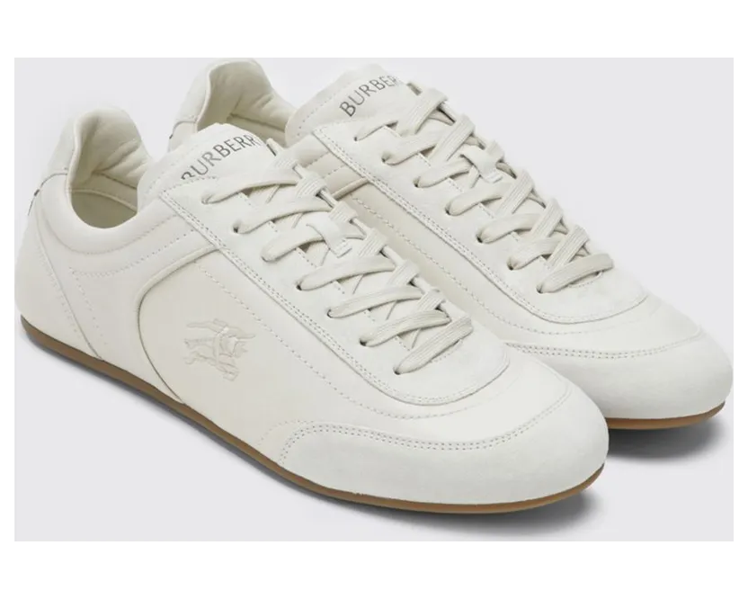 BURBERRY Knight Leather Sneakers Beige (8125529)