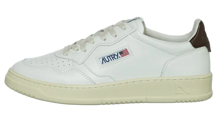 Autry Medalist Low White / Brown (AULMLL53) (4)