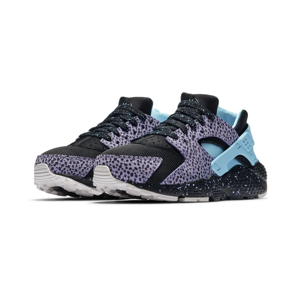 Nike Air Huarache Run Safari Pack Purple Pluse (GS) Black/Purple Pulse-Summit White-Lagoon Pulse (AJ3690-001)