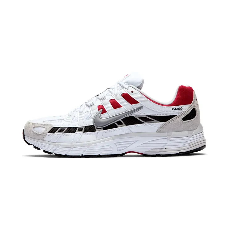 Nike P-6000 “White / University Red / Neutral Grey / Particle Grey” (CV3038-100)