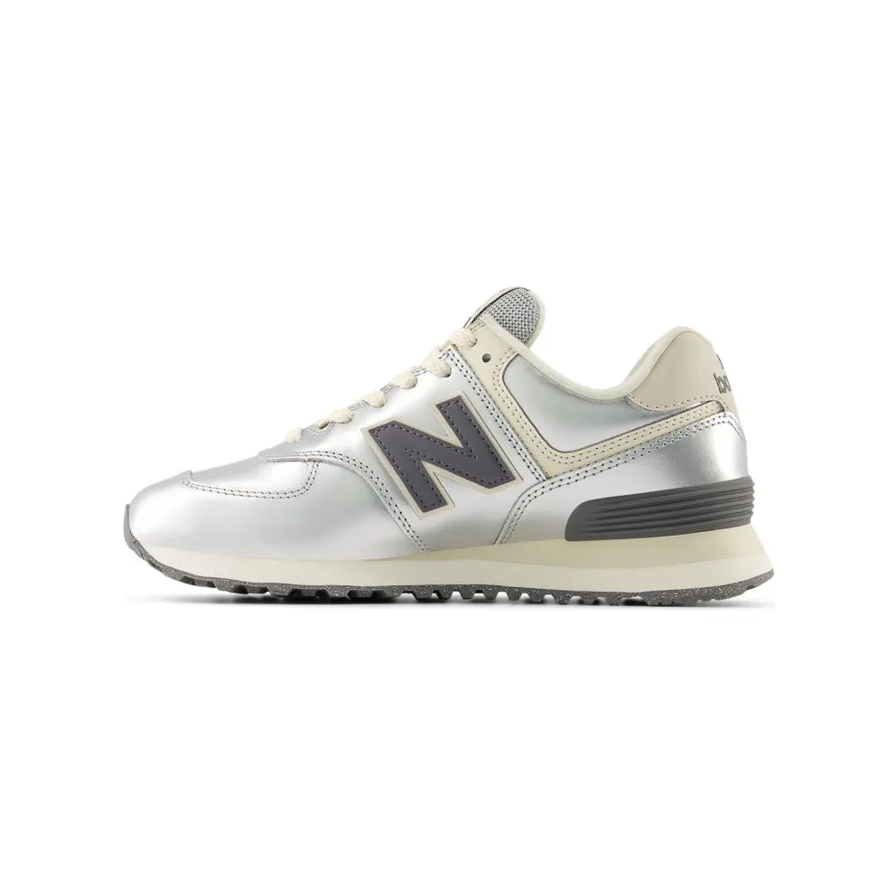 New Balance 574 Metallic Silver / Artic Grey (WL574MLG)
