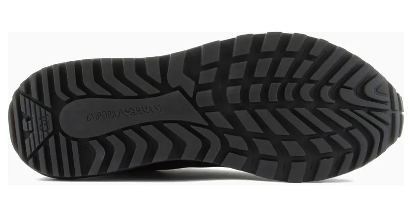 Armani Recycled Nylon Sneakers With Regenerated Saffiano Details (EM003738-AF19532-MC005) (6)
