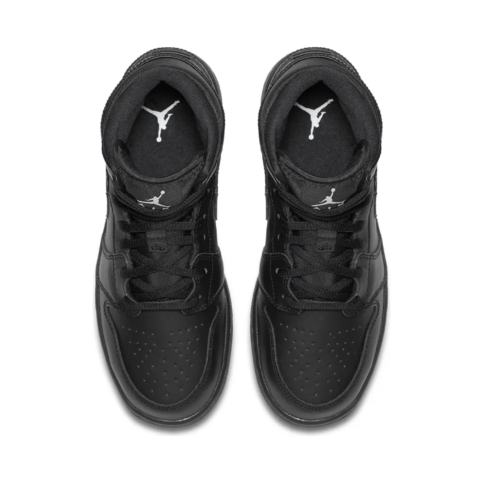 Jordan 1 Retro Mid Black 2016 (GS) (554725-044)