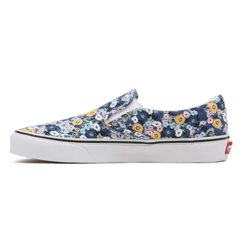 VANS Floral Classic Slip-on Shoes Blue (VN000XG8AS2)