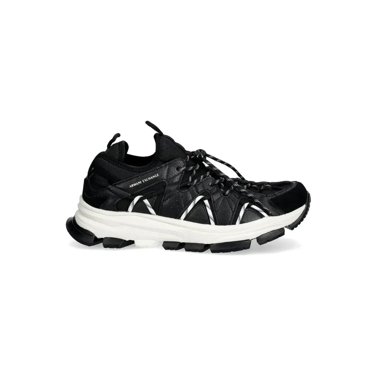 Armani Exchange Sneakers met vlakken – Beige (XM002196AF21423)