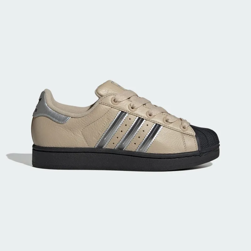 Adidas Superstar II Stone Khaki / Silver Metallic / Core Black (JR4234)