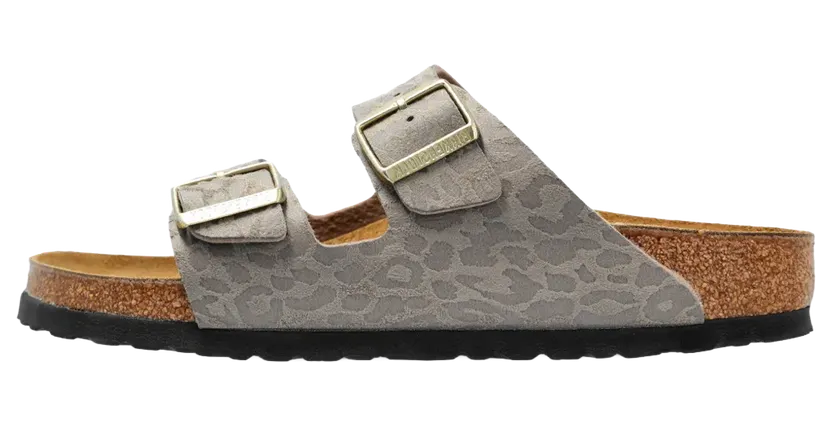 Birkenstock Arizona Synthetics “Leopard Grey Taupe” (1031941)