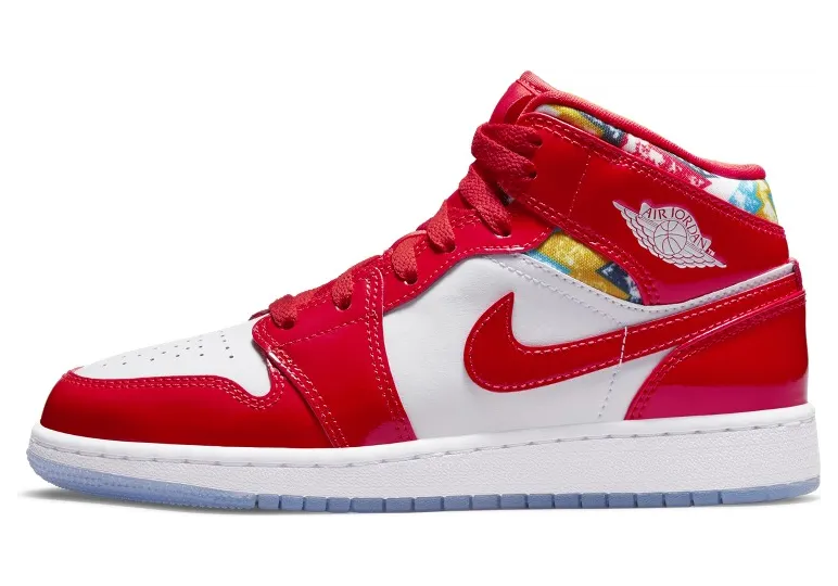 Air Jordan 1 Mid SE Barcelona Sweater (GS) (DC7248-600)