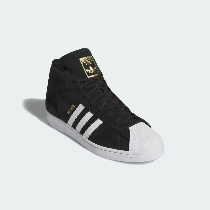 Adidas Pro Model Mid Sports Shoes Core Black / Cloud White / Gold Metallic (JH8146)