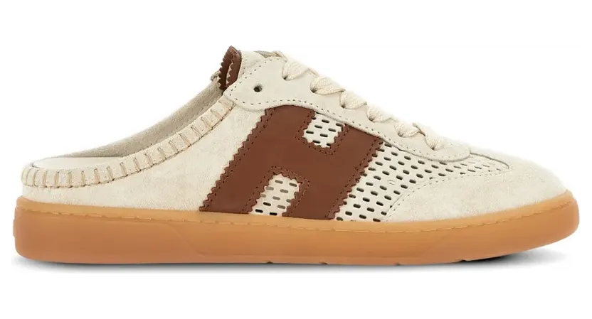 Hogan Perforierte Cool Sneaker-Mules – Nude (HXW6470FY70UWZ)