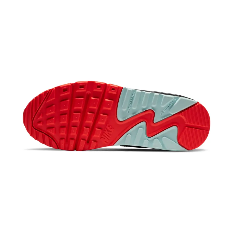 Nike Air Max 90 Black Bright Crimson Glacier Ice (GS) Black/Bright Crimson-Glacier Ice-Multi-Color (CZ8144-001)