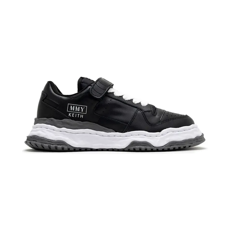 Maison Mihara Yasuhiro Keith OG Sole Leather Low Black White (A15FW738-BLK)