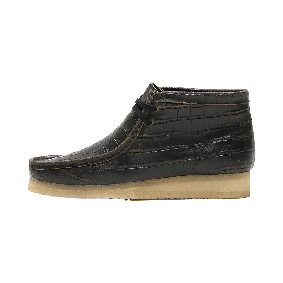 Clarks Originals Wallabee Boot Blackcroc Distress (26179161)