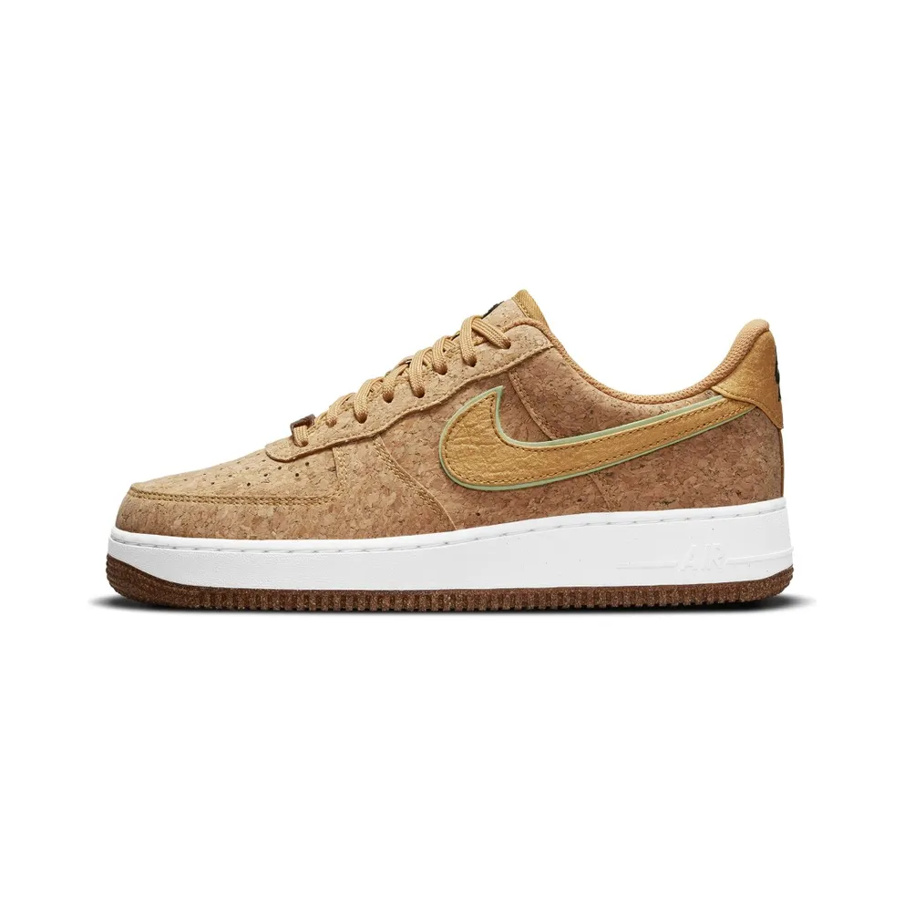 Nike Air Force 1 ’07 PRM ‘Cork’ – Happy Pineapple (2021) – “Multicolor / Metallic Gold / Flux / Lime Glow” (DJ2536-900)