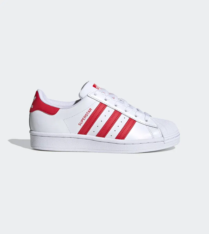 adidas Superstar Cloud White / Scarlet / Cloud White (FW8293)