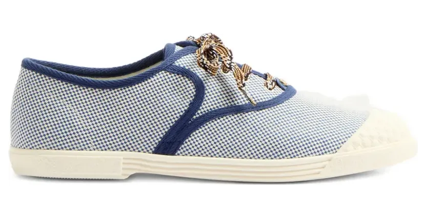 Valentino Garavani Geruite sneakers met contrasterende afwerking – Bruin (YS0J86LDZ)