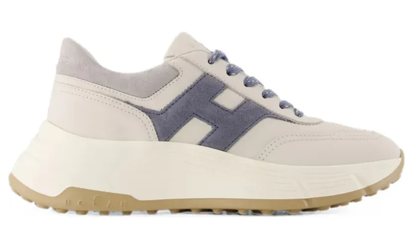 Hogan Hi-Fi low-top sneakers met vlakken – Wit (HXW6690FR30UI4)