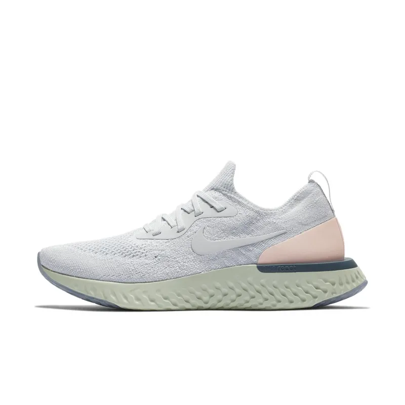 Nike Epic React Flyknit Pure Platinum Celestial Teal (W) Pure Platinum/Particle Beige-Celestial Teal-Pure Platinum (AQ0070-014)