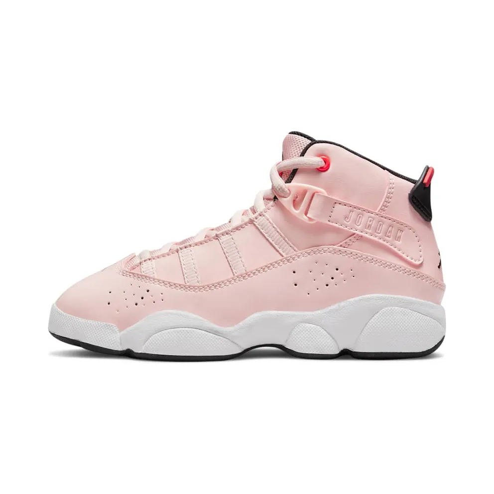 Nike Jordan Kids Pink & Red Jordan 6 Rings Little Kids (323432-602)