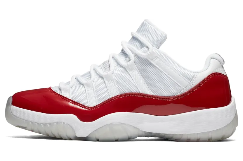 Air Jordan 11 Retro Low White Varsity Red (528895-102)