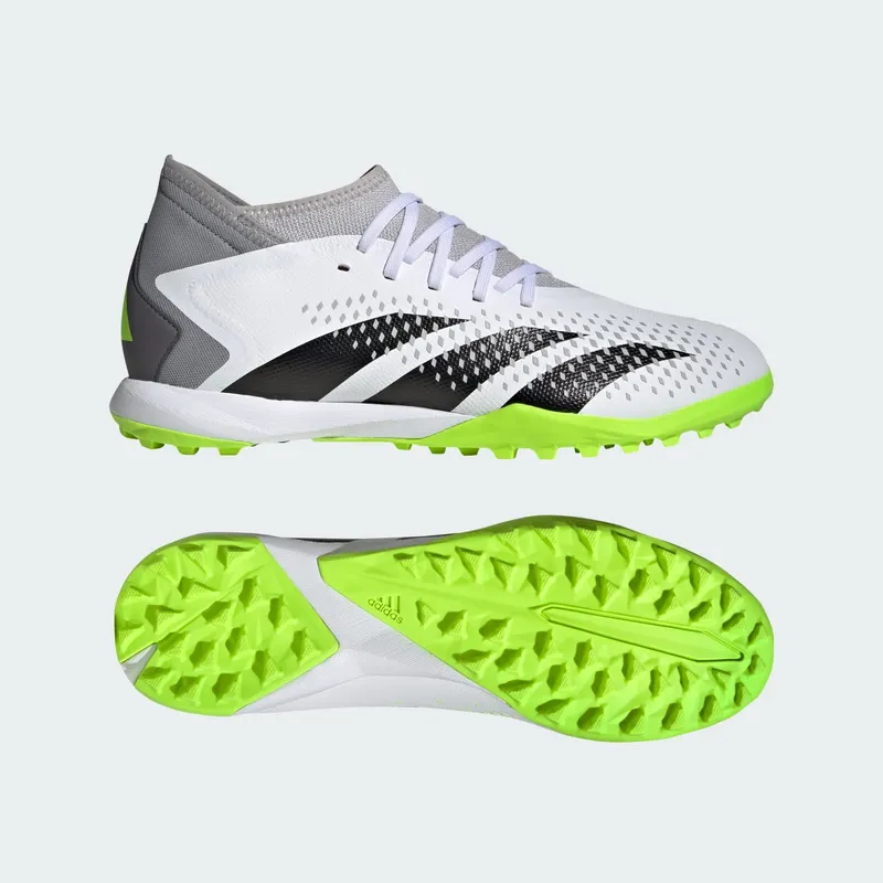 adidas Predator Accuracy.3 Turf Cloud White Core Black Lucid Lemon (GZ0004)
