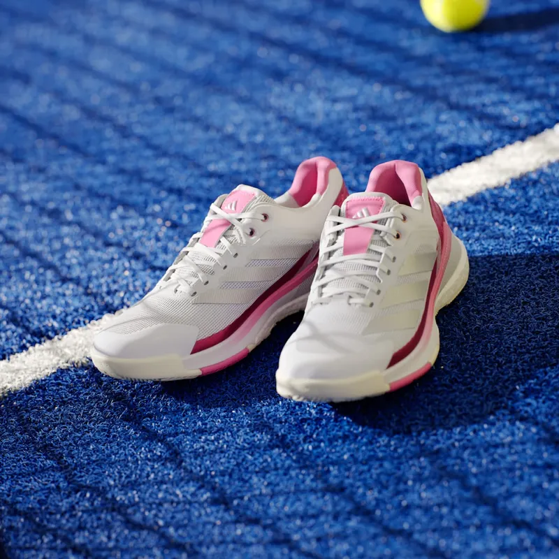 Adidas Crazyquick BOOST Padel Cloud White / Silver Metallic / Lucid Pink (JP9588)