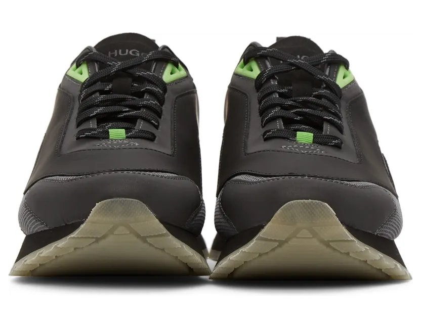 Hugo Black & Green Cubite Sneakers (50464634) (2)
