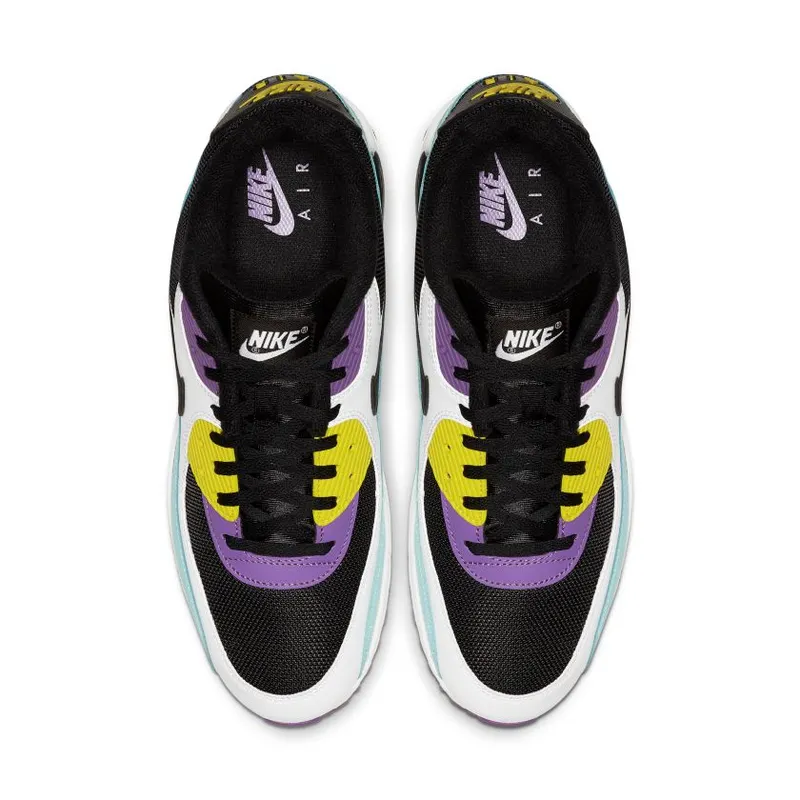Nike Air Max 90 Black Bright Violet White Black/Bright Violet-Pink Blast-White (AJ1285-024)