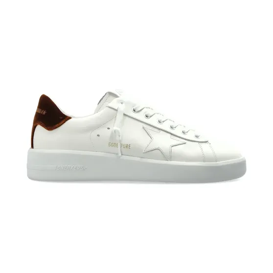 Golden Goose Leren met star-applicatie “White” (GMF00197F008070)