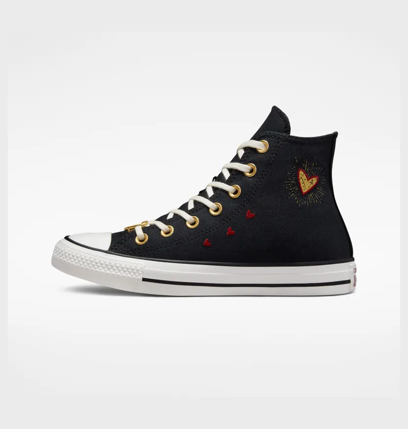 Converse Chuck Taylor All Star Hearts Zwart/wit/back Alley Brick